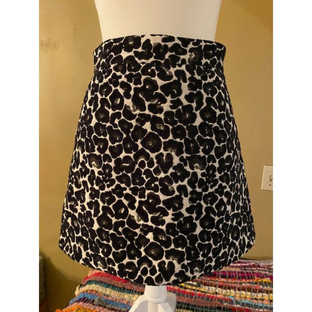 Top Shop animal print skirt